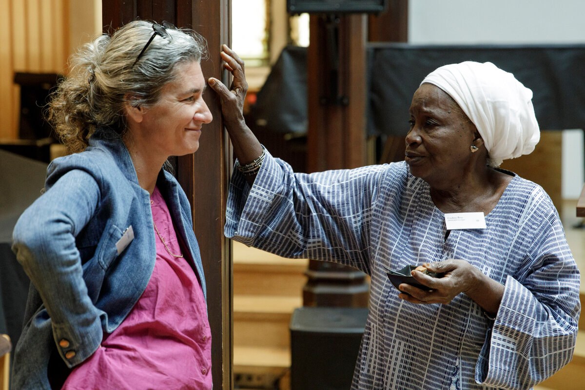 Nelly Staderini et Coudou Bop &agrave; notre SRHR Conference 2023. Photo: Daniel Rihs / &copy; Network Medicus Mundi Switzerland