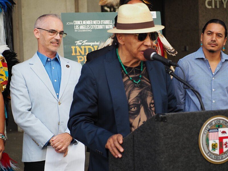 Vorbereitungen in L.A. f&uuml;r den ersten Tag der indigenen V&ouml;lker. Foto: Luke Harold/ flickr.com; CC0 1.0 Universal