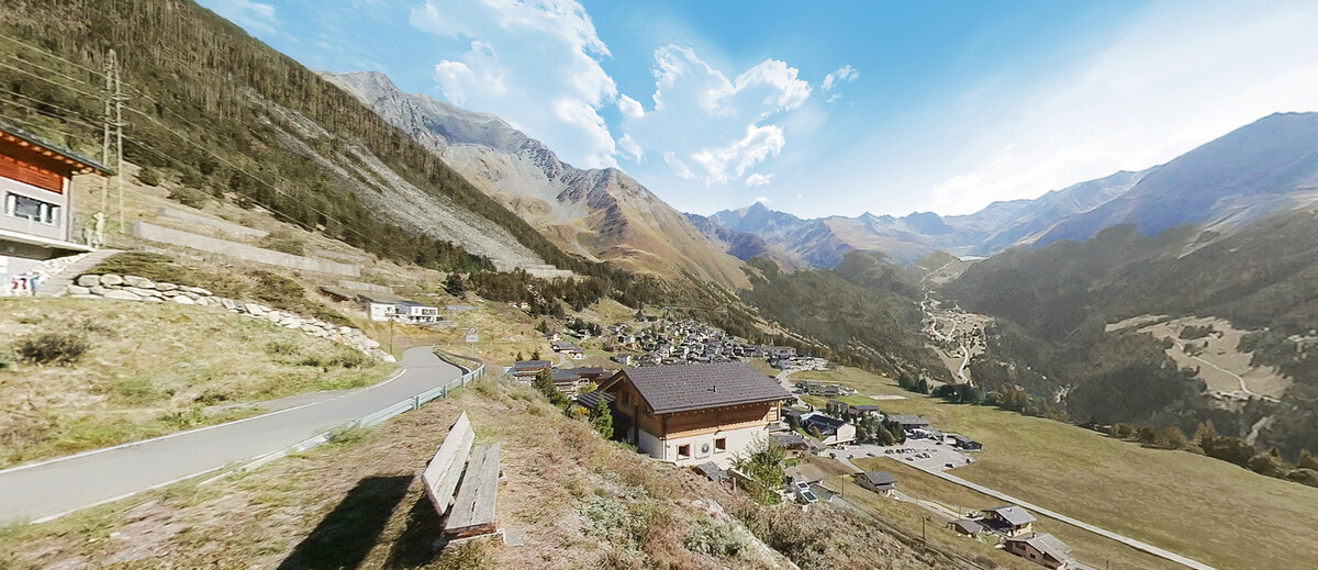Die zuk&uuml;nftige Landschaft bei einer langsamen, reaktiven Anpassung an den Klimawandel
