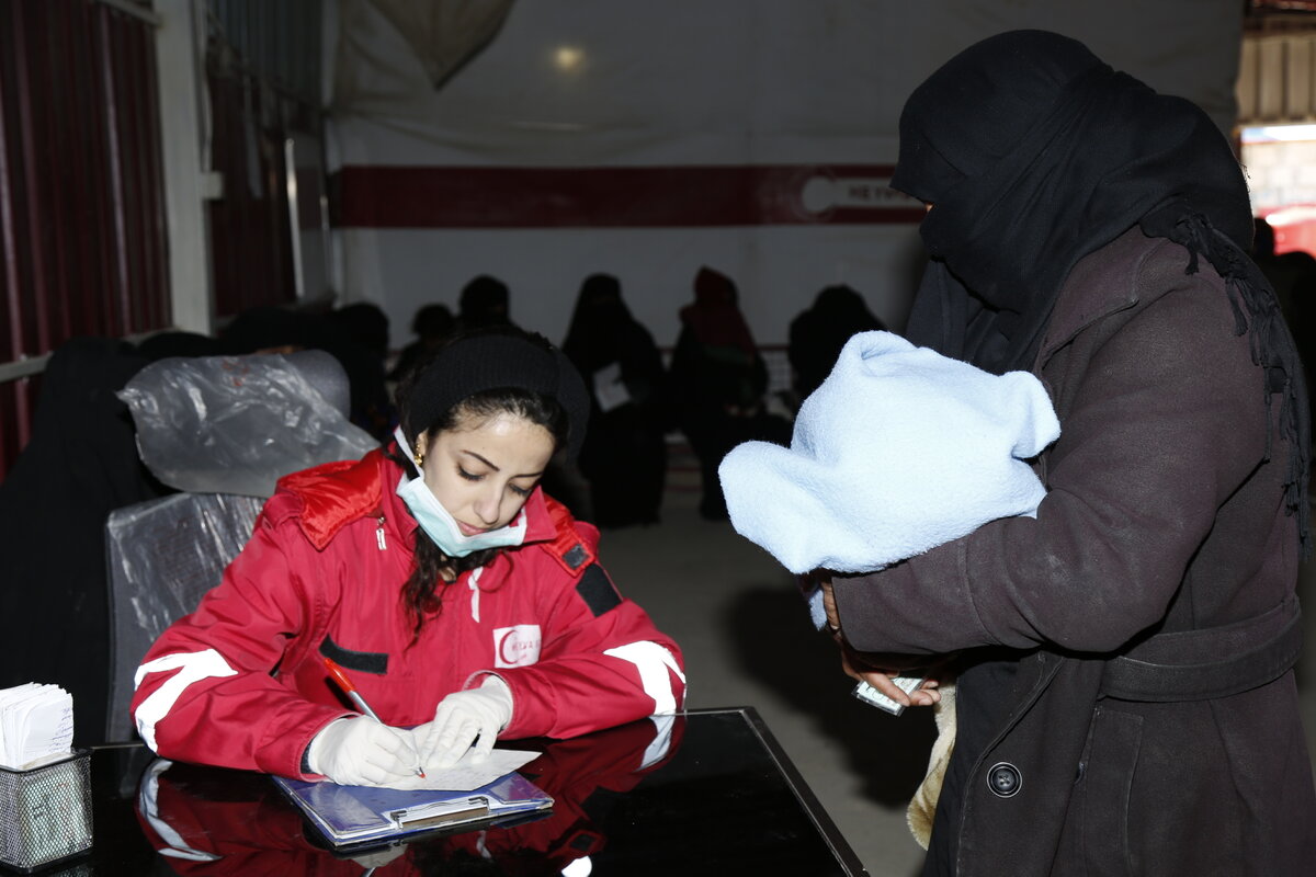 KRC-Gesundheitseinsatz im Al Hol Camp, wo Frauen und Kinder von IS-K&auml;mpfern leben. Foto: @ KRC