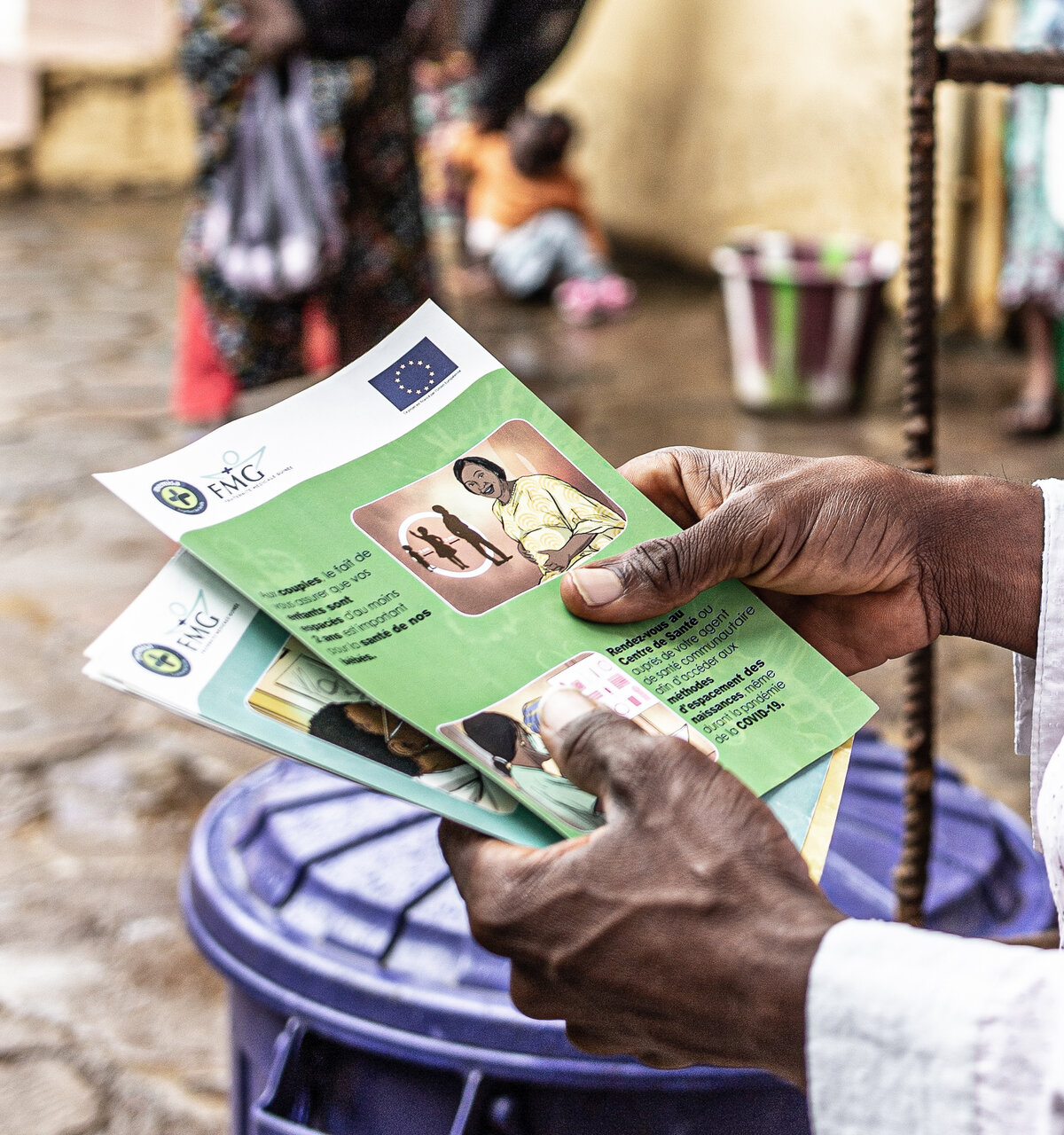 Sensitization kits of the project. Photo: &copy; Kristel Moerman