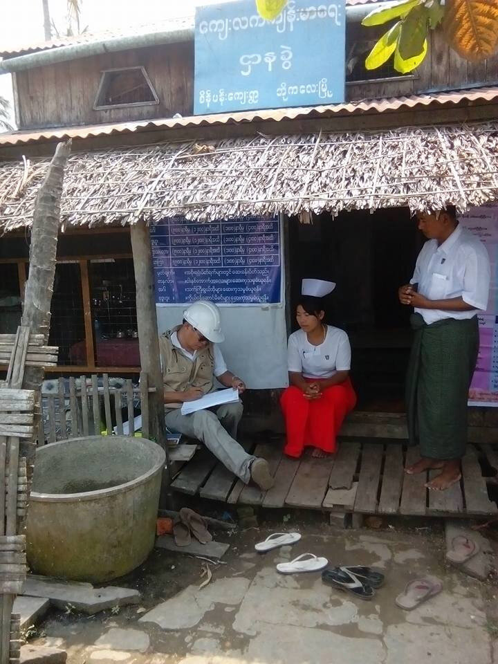 Rural Health Centre Monitoring Visit in Myanmar. Photo: &copy; Dr. Than Lwin
