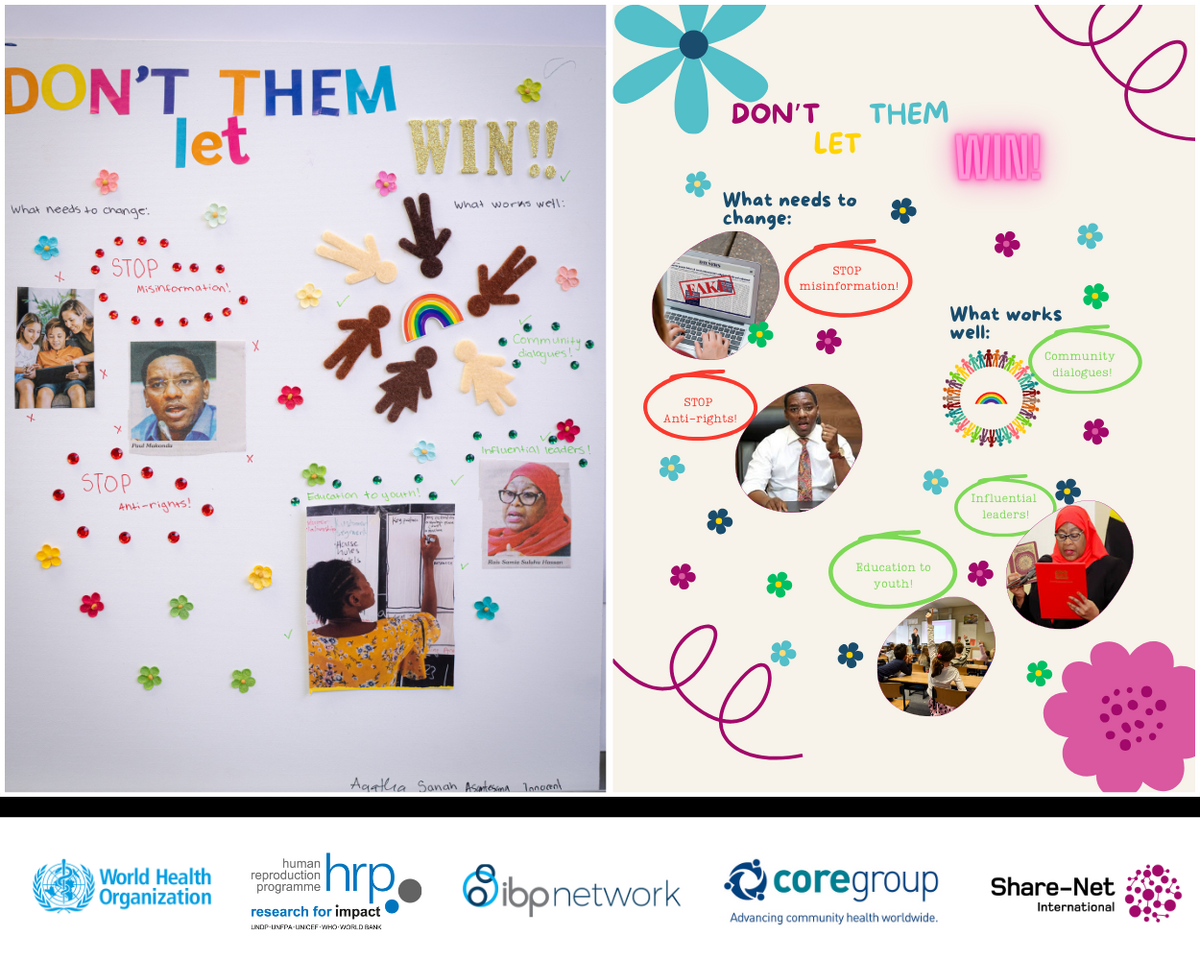 Posters on humanitarian settings. Photo: &copy;&nbsp; WHO/IBP Network, Share-Net International, Core Group&nbsp;