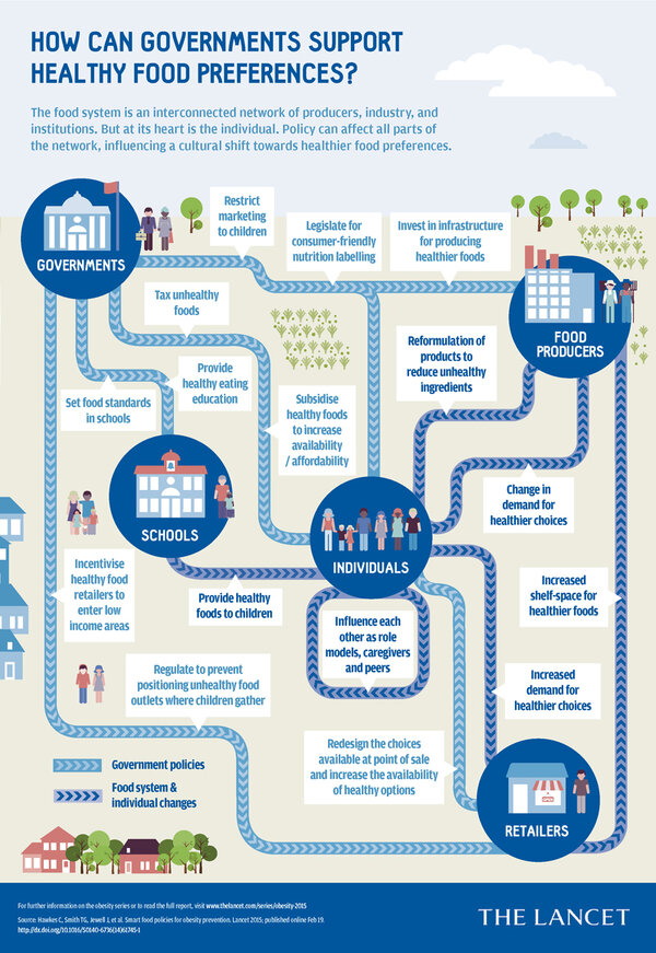 Strengthening of accountability systems to create healthy food environments and reduce global obesity