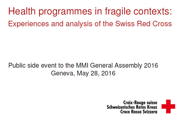 Health programmes in fragile contexts
