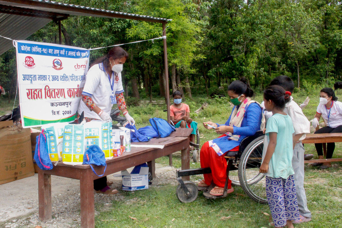 &laquo;Basic needs assistance to at-risk households in the Nepal response of CBM Global and partners &raquo;. Photo: &copy; CBM