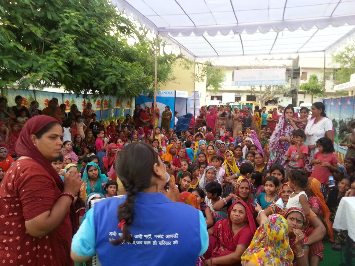SRHR awareness campaign by the Foundation for Reproductive Health Services (FRHS) in India. Photo: &copy; FRHS