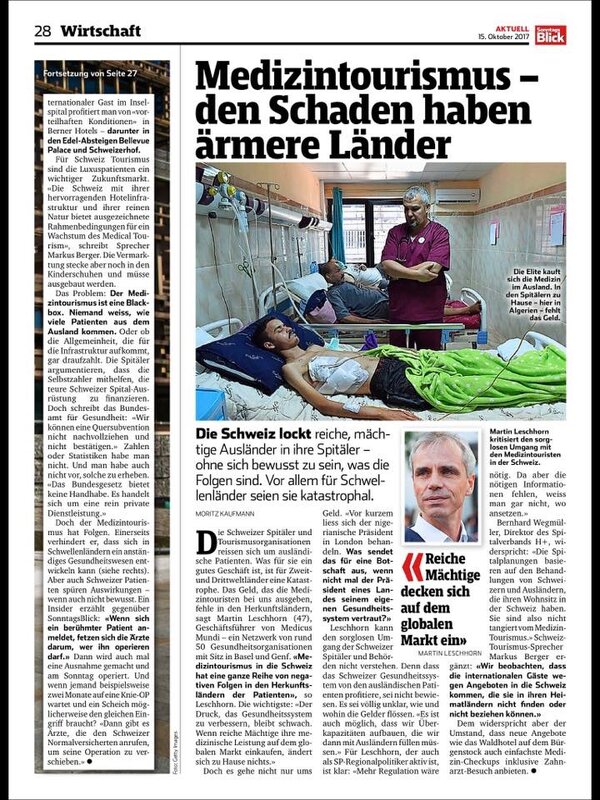 Medical tourism - poorer countries have the damage