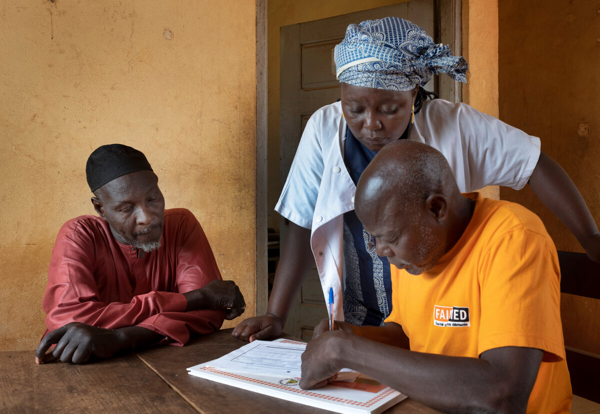 Statistical work at the health centre. Photo: &copy; FAIRMED