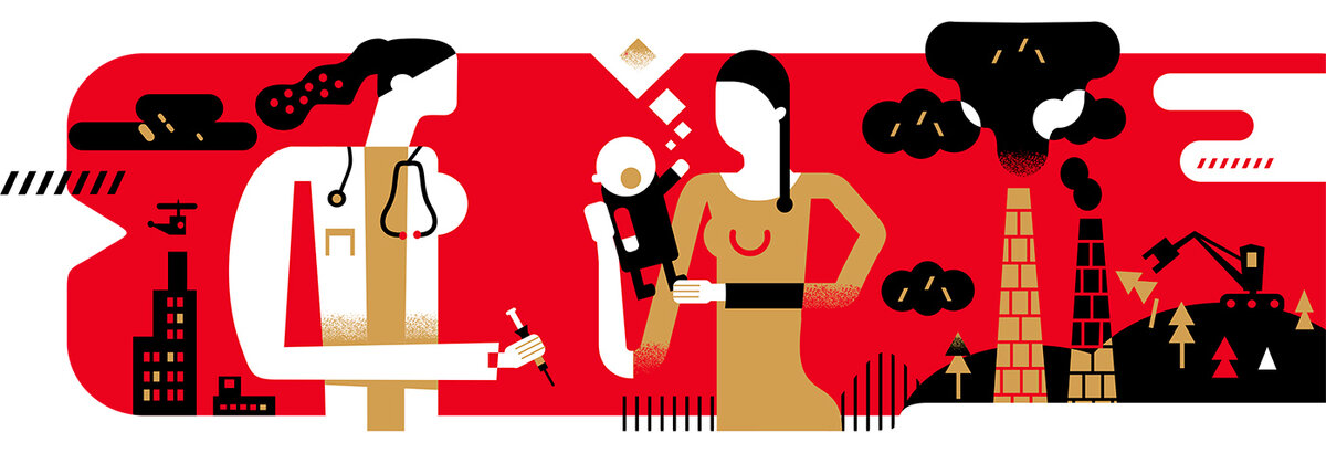 Illustration: Jamie Aspinall, Basel (&copy; Medicus Mundi Schweiz)