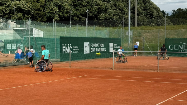 Handicap International au Swiss Open Wheelchair tennis
