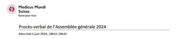 Procès-verbal de l'Assemblée générale du 5 juin 2024