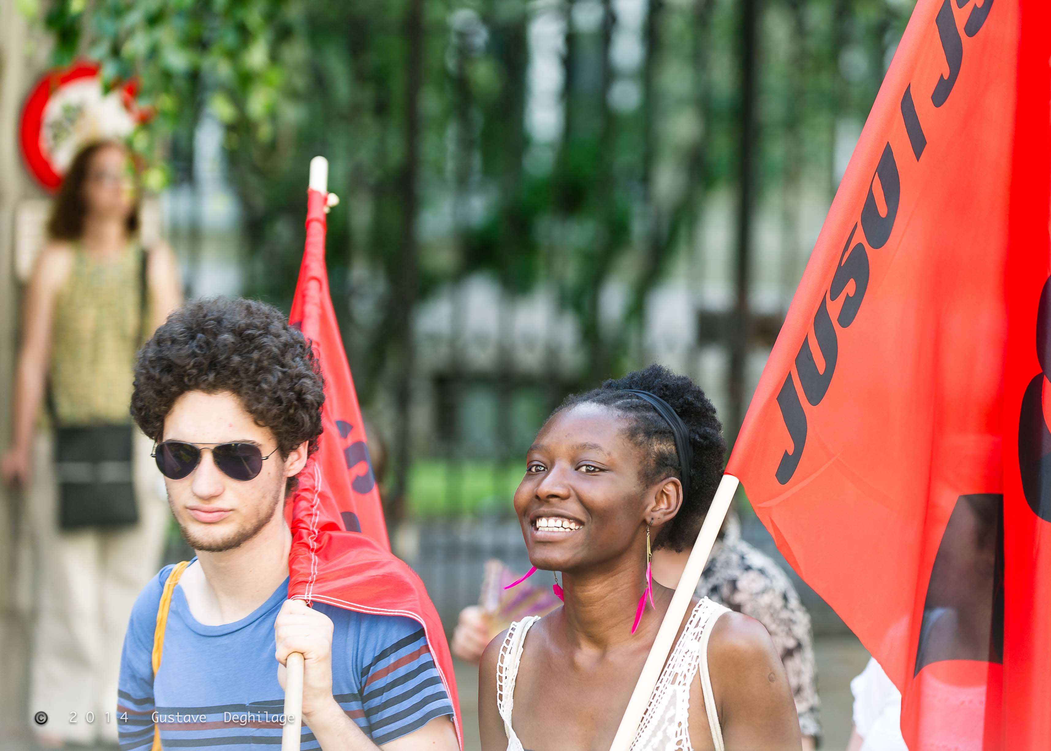 Manifestation pour le droit des migrant-e-s, Lausanne, 11 juin 2014 (Photos: Gustave Deghilage/Flickr, Public License