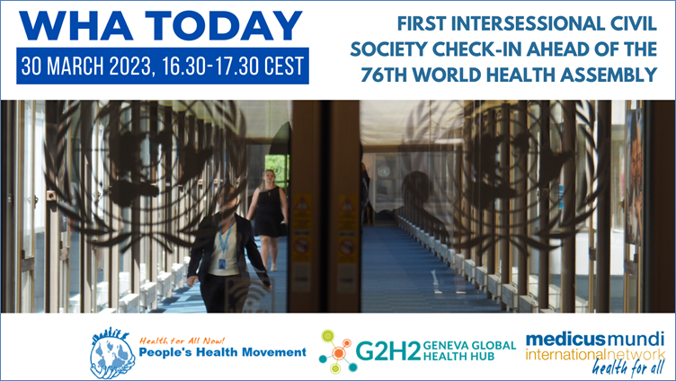 Intersessional civil society check-in ahead of WHA76