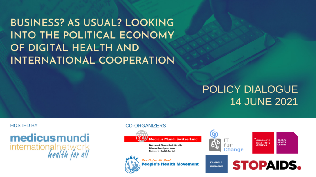 Business? As usual? Looking into the political economy of digital health and international cooperation